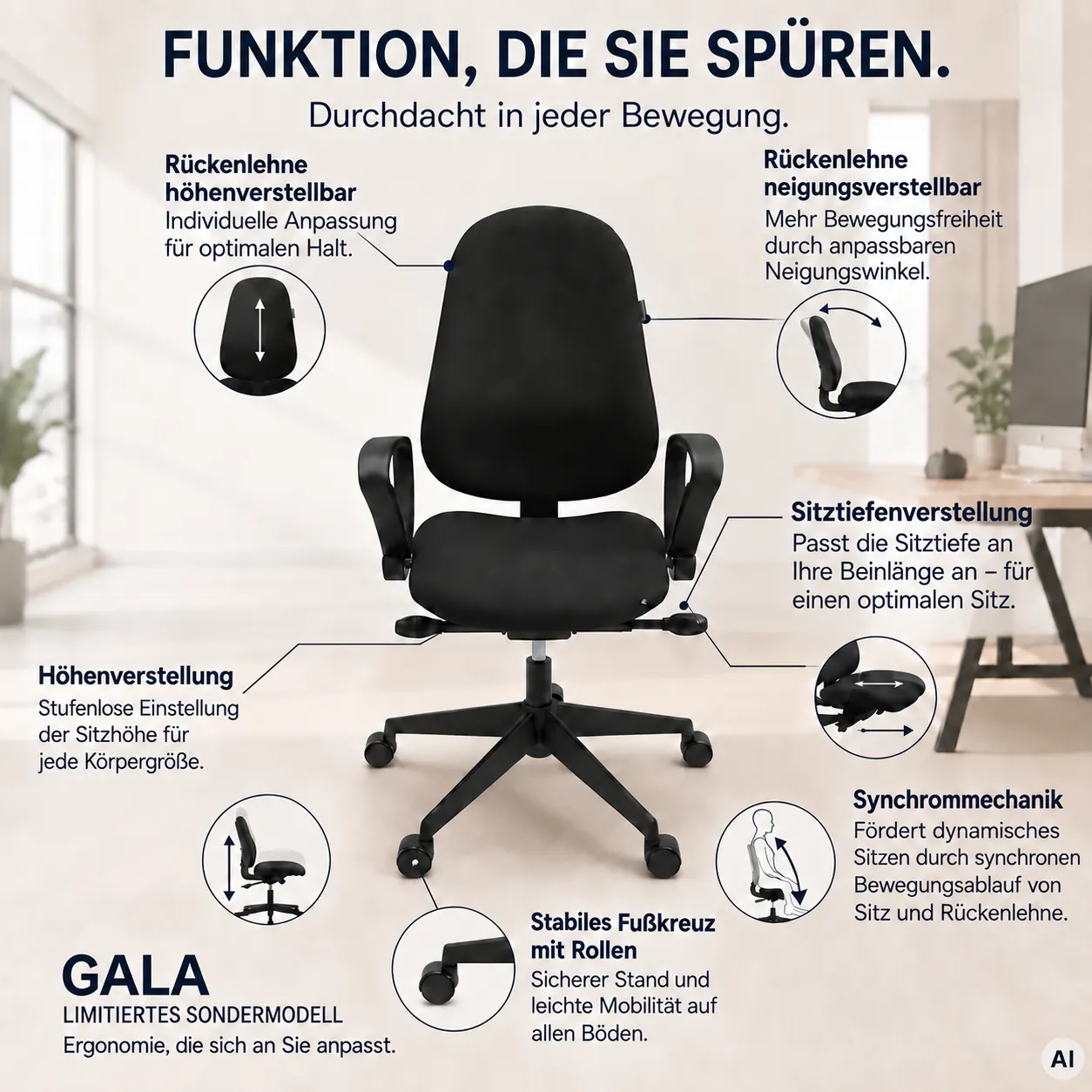 Gala - Limitiertes Bürostuhl Sondermodell