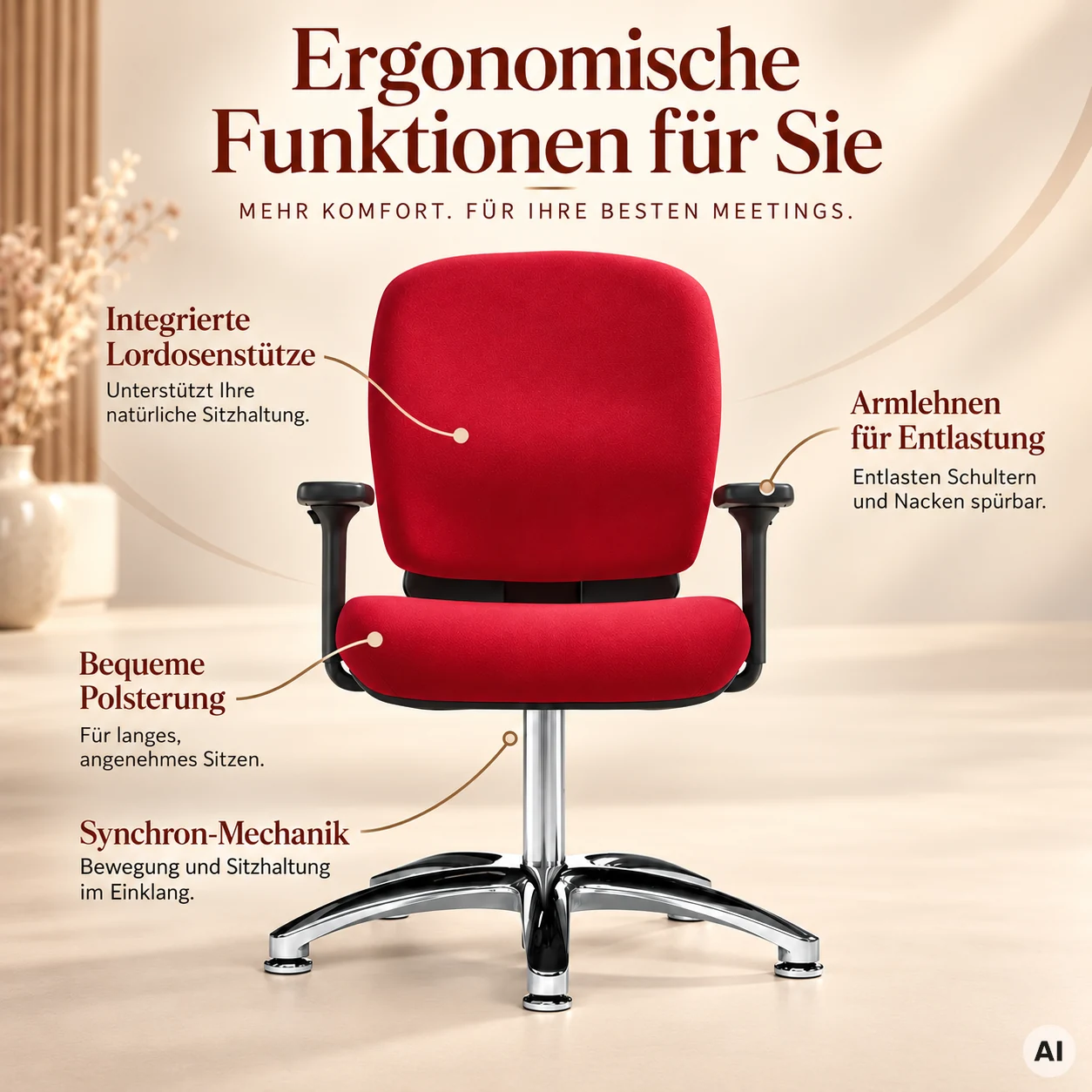 Lady Comfort ME - Konferenzstuhl für Frauen